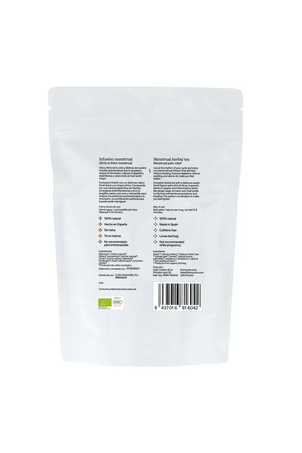 Infusión Menstrual Calmante Cyclo 80 gr