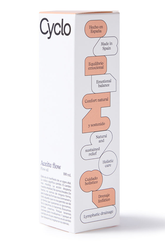 Aceite drenante linfático masaje piernas y abdomen Cyclo