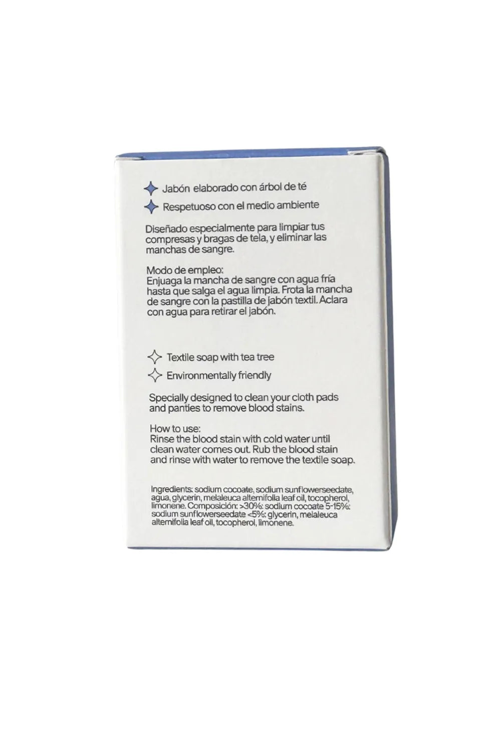 Jabón Textil para bragas y compresas de tela